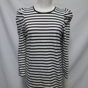 Rebecca Minkoff Talia knit striped shirt tunic shift dress Size Sz Large Lg L